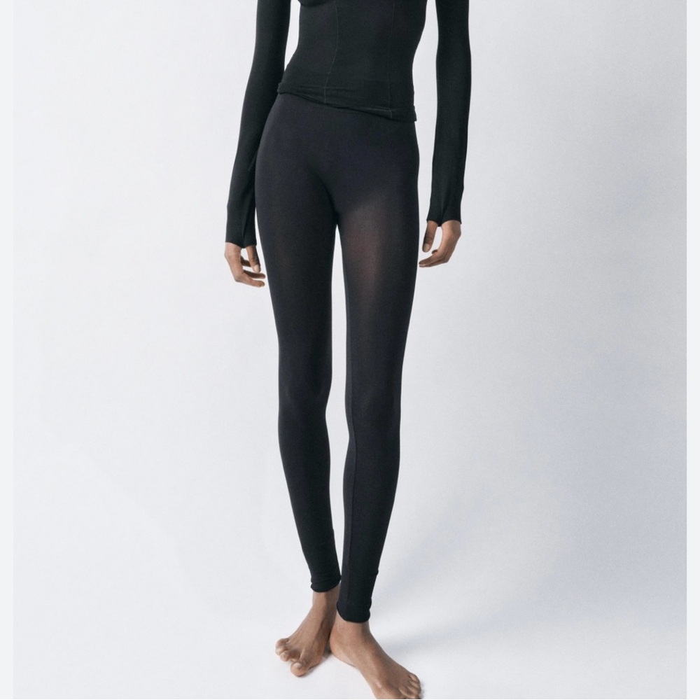 NWT Zara Sheer Black Tights – Medium